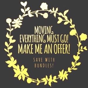 Moving sale! Everything must go!